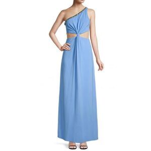 Ramy Brook One Shoulder Embellished Cut Out Maxi Dress NWT Size 6